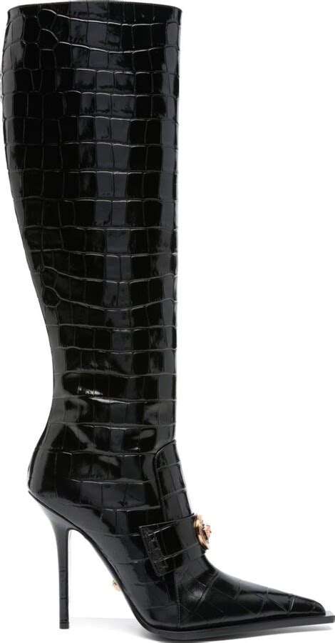 by versace crocoboot|Versace Vagabond croco.